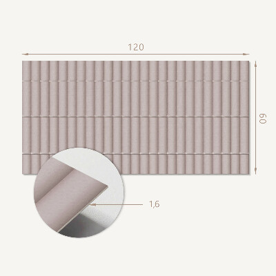 Panou decorativ dreptunghiular Model cu dungi paralele