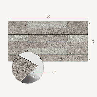 Panou decorativ dreptunghiular Nuante de lemn natural