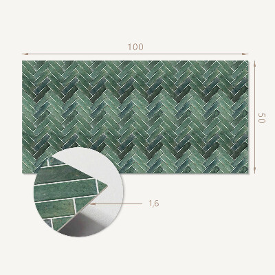 Panou decorativ perete dreptunghiular Model tridimensional în schelet