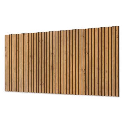 Panou decorativ perete dreptunghiular Scânduri verticale naturale în nuan?ă de lemn