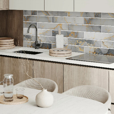 Panou decorativ dreptunghiular Motiv elegant din marmură