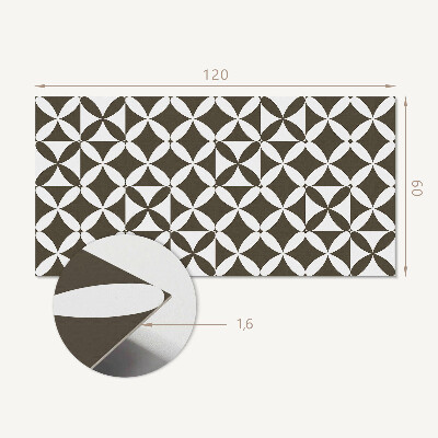 Panou decorativ perete dreptunghiular Motiv geometric într-un stil abstract