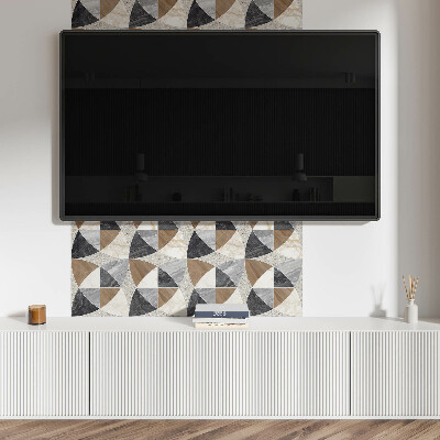 Panou decorativ perete dreptunghiular Model geometric de plăci