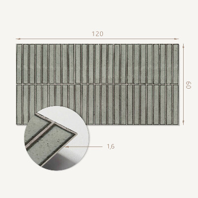 Panou decorativ perete dreptunghiular Module dreptunghiulare într-un model de grilă