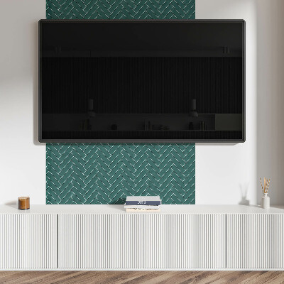 Panou decorativ dreptunghiular Model cu oase de pe?te
