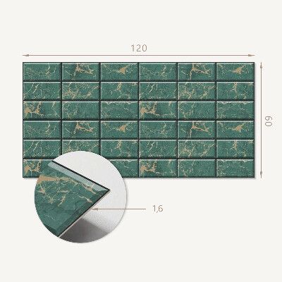 Panou decorativ dreptunghiular Placi de marmura in stil modern