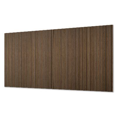 Panou decorativ perete dreptunghiular Scânduri verticale într-un stil natural