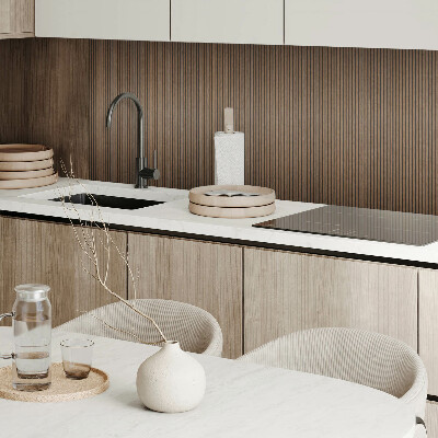 Panou decorativ perete dreptunghiular Scânduri verticale într-un stil natural