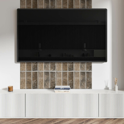 Panou decorativ dreptunghiular Placi cu dungi verticale