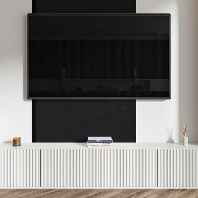 Panou decorativ perete dreptunghiular Nuanta neagra