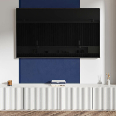 Panou decorativ perete dreptunghiular Motiv grafic albastru bleumarin
