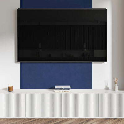Panou decorativ perete dreptunghiular Motiv grafic albastru bleumarin