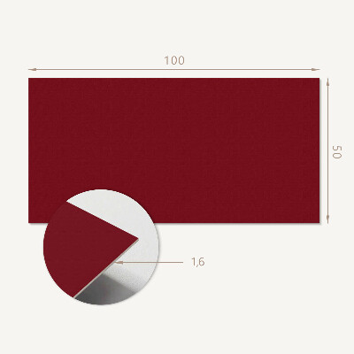 Panou decorativ perete dreptunghiular Accent de Burgundia