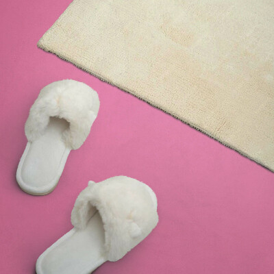 Panou decorativ dreptunghiular Accent roz pastel