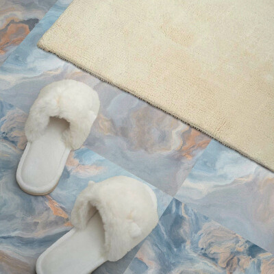 Panou decorativ pătrat Un model ondulat într-o versiune modernă