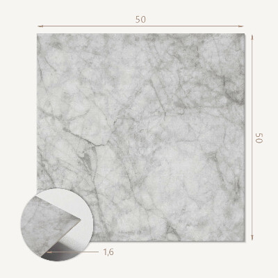 Panou decorativ bucatarie pătrat Model elegant de marmură, cu vene subtile
