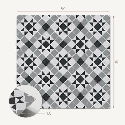 Panou decorativ pătrat Forme geometrice cu stele