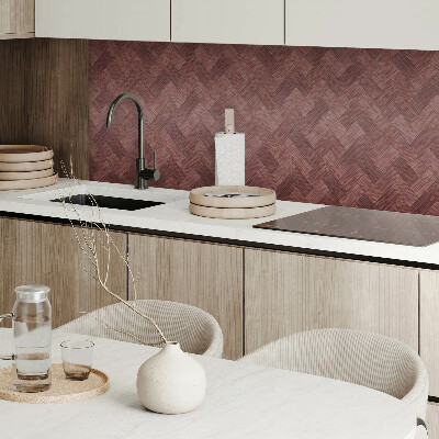 Panou decorativ bucatarie pătrat Țesături din lemn în design