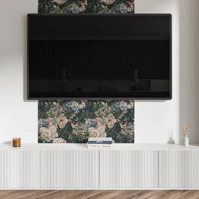 Panou decorativ bucatarie pătrat Design floral
