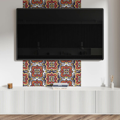 Panou decorativ pătrat Flori decorative cu modele complicate