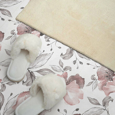 Panou decorativ pătrat Model de flori acuarela