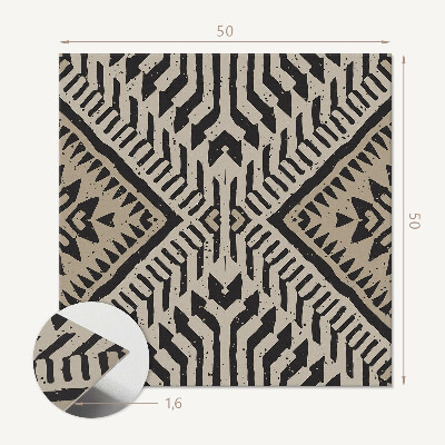 Panou decorativ bucatarie pătrat Model geometric elegant cu linii