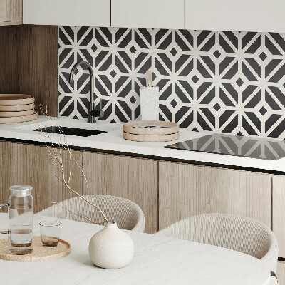 Panou decorativ bucatarie pătrat Geometrie romb într-o versiune modernă