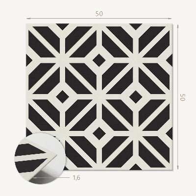 Panou decorativ bucatarie pătrat Geometrie romb într-o versiune modernă