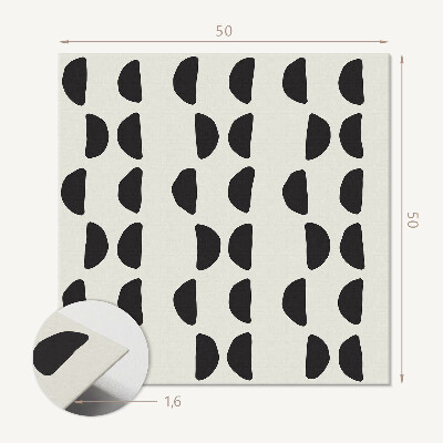 Panou decorativ pătrat Design semilună în formă abstractă