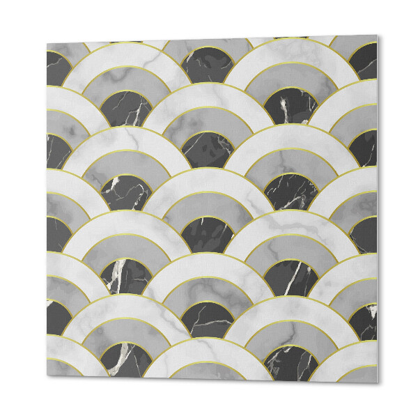 Panou decorativ bucatarie pătrat Arcuri ondulate elegante într-o versiune modernă