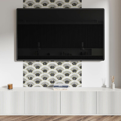 Panou decorativ bucatarie pătrat Arcuri ondulate elegante într-o versiune modernă