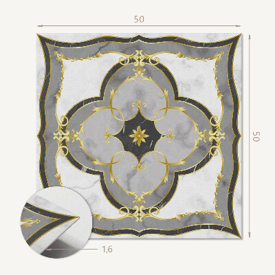 Panou decorativ bucatarie pătrat Design rafinat cu decoratiuni bogate