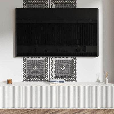 Panou decorativ bucatarie pătrat Forme în rame geometrice