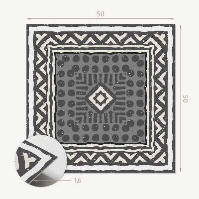 Panou decorativ bucatarie pătrat Forme în rame geometrice