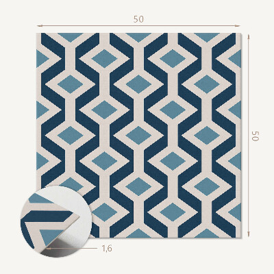 Panou decorativ pătrat Model cu romburi în stil geometric