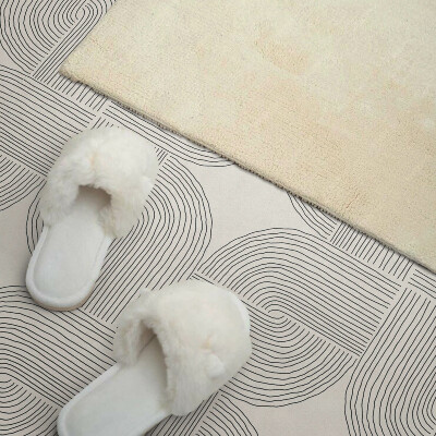 Panou decorativ bucatarie pătrat Linii abstracte în stil geometric