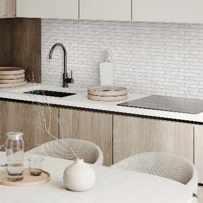 Panou decorativ bucatarie pătrat Accente de cărămidă în design