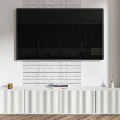 Panou decorativ bucatarie pătrat Accente de cărămidă în design