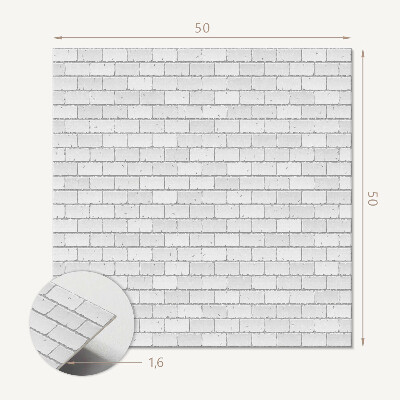 Panou decorativ bucatarie pătrat Accente de cărămidă în design