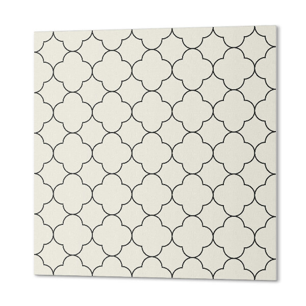 Panou decorativ bucatarie pătrat Flori în design plasă