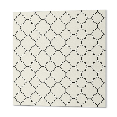 Panou decorativ bucatarie pătrat Flori în design plasă
