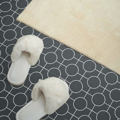 Panou decorativ bucatarie pătrat Model elegant de linii și cercuri