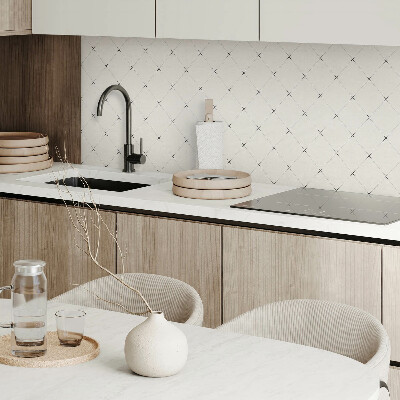 Panou decorativ bucatarie pătrat Geometrie romb în stil minimalist