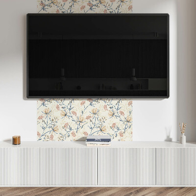 Panou decorativ pătrat Flori într-un stil artistic
