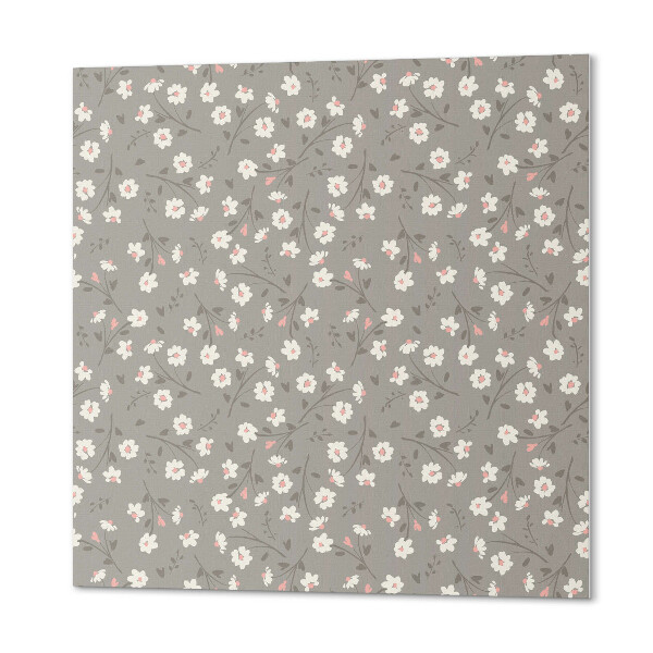 Panou decorativ bucatarie pătrat Design floral