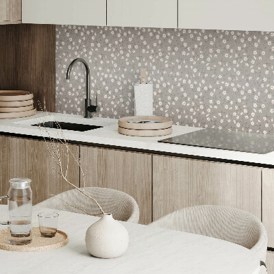 Panou decorativ bucatarie pătrat Design floral