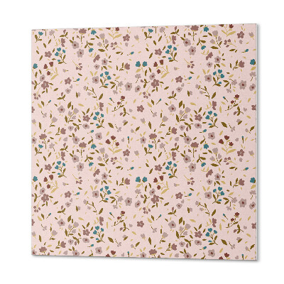 Panou decorativ bucatarie pătrat Design floral