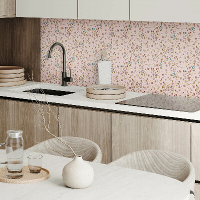 Panou decorativ bucatarie pătrat Design floral