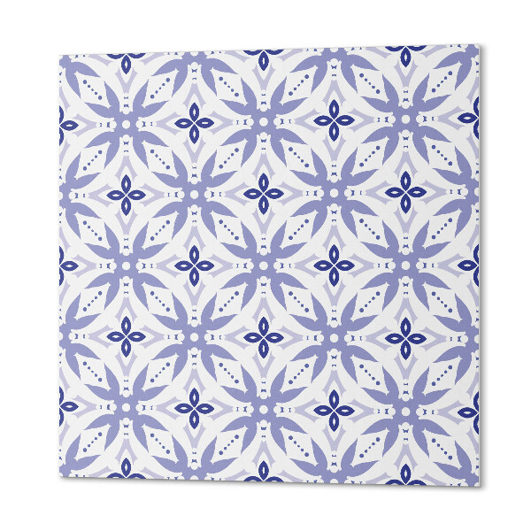 Panou decorativ pătrat Forme florale în geometrie