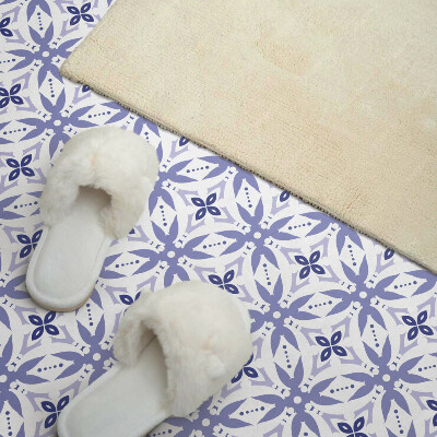 Panou decorativ pătrat Forme florale în geometrie